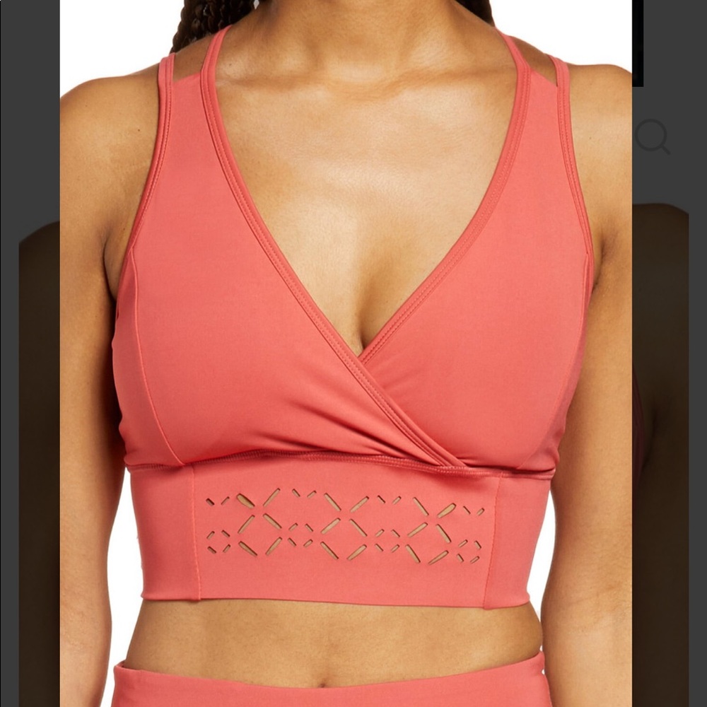 Zella Nova Perforated Racerback Bra